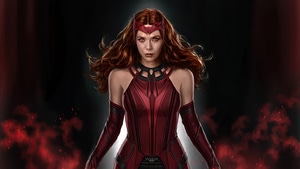 Wanda Vision, Scarlet Witch, Vision, Tv Shows, Artstation, 4K wallpaper