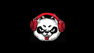 Panda, Minimalism, Minimalist, Artist, Artwork, Digital Art, Black, Dark, Oled, 4K wallpaper