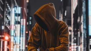Hoodie, Alone, Artist, Artwork, Digital Art, 4K wallpaper