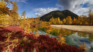 Lake, Autumn, Nature, 4K wallpaper
