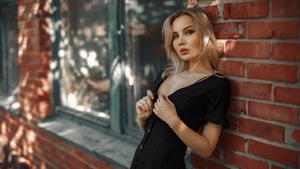 Blue Eyes, Blonde, Girls, Model, 4K wallpaper