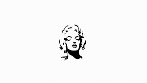 Marilyn Monroe, Artist, Artwork, Digital Art, Monochrome, Black And White, White, 4K wallpaper