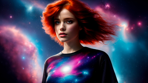 Teen girl, AI art, Colorful, 4K wallpaper