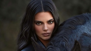 Kendall Jenner, Model, Girls, Celebrities, Photoshoot, Black Dress, 4K wallpaper