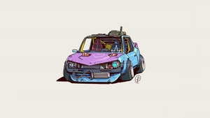 Cars, Minimalism, Minimalist, Artist, Artwork, Digital Art, 4K wallpaper
