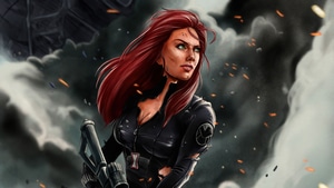 Black Widow, Superheroes, Artist, Artwork, Digital Art, Artstation, 4K wallpaper