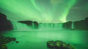 Waterfall, Iceland, Nature, 4K wallpaper