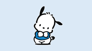 Pochacco, Minimalist, Cute cartoon, Simple, 4K wallpaper