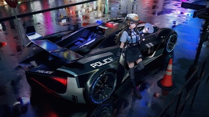 Anime Girl, Anime, Police, Artist, Artwork, Digital Art, 4K wallpaper