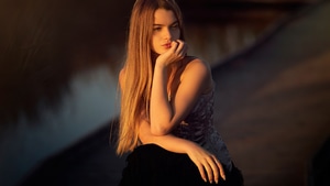 Blonde, Girls, Model, 4K wallpaper