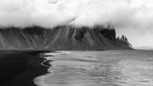 Waves, Nature, Black And White, Monochrome, 4K wallpaper