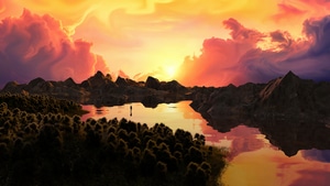 Alone, Artist, Artwork, Digital Art, 4K wallpaper