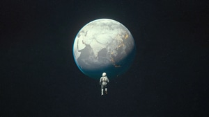 Astronaut, Earth, Space, Artist, Artwork, Digital Art, Dark, 4K wallpaper
