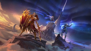 Pantheon League Of Legends, Leona League Of Legends, Diana League Of Legends, League Of Legends, Games, 4K wallpaper