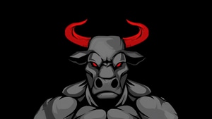 Bull, Minimalism, Minimalist, Artist, Artwork, Digital Art, Dark, Black, 4K wallpaper