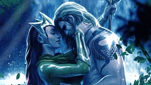 Aquaman, Mera, Superheroes, Artist, Artwork, Digital Art, 4K wallpaper