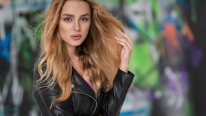 Brunette, Jacket, Blonde, Girls, Model, 4K wallpaper