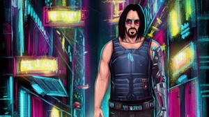 Keanu Reeves, Cyberpunk 2077, 2021 Games, Games, Artstation, 4K wallpaper