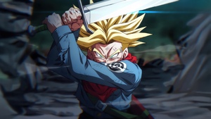 Trunks, Sword, Dragon Ball Z, 4K wallpaper