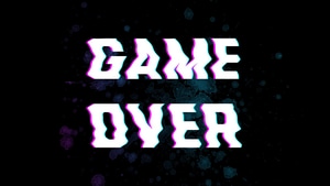 Game Over, Typography, Dark, Black, 4K wallpaper