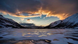 Norway, Mountains, Clouds, Nature, 4K wallpaper
