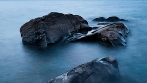 Lake, Nature, Rocks, 4K wallpaper