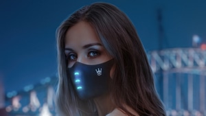 Girls, Model, Mask, Blonde, 4K wallpaper