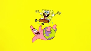 Spongebob, Patrick Star, Cartoons, Minimalism, Minimalist, 4K wallpaper