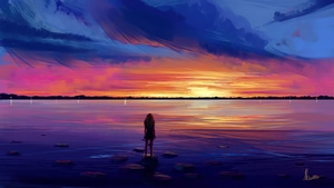 Alone, Artist, Artwork, Digital Art, Artstation, 4K wallpaper