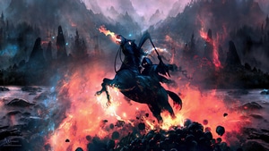 Grim Reaper, Horse, Artist, Artwork, Digital Art, Deviantart, 4K wallpaper