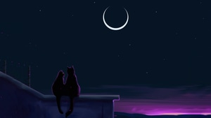 Cats, Cat, Animals, Artist, Artwork, Digital Art, Night, Dark, Black, Artstation, 4K wallpaper