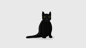 Cat, Minimalism, Minimalist, Artist, Artwork, Digital Art, Deviantart, 4K wallpaper