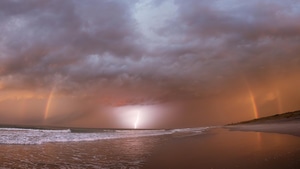 Lightning, New Zealand, Nature, 4K wallpaper