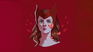 Scarlet Witch, Superheroes, Artist, Artwork, Digital Art, Minimalism, Minimalist, 4K wallpaper