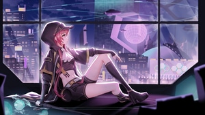 Anime Girl, Anime, Artist, Artwork, Digital Art, Scifi, Cyberpunk, 4K wallpaper