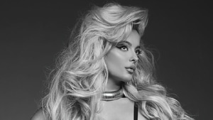 Bebe Rexha, Singer, Music, Girls, Celebrities, Monochrome, Black And White, 4K wallpaper