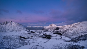 Mountains, Snow, Nature, 4K wallpaper