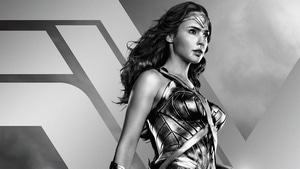 Wonder Woman, Justice League, 2021 Movies, Movies, Monochrome, Black And White, 4K wallpaper