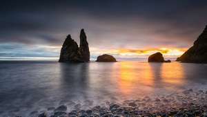 Beach, Sunset, Sunrise, Nature, 4K wallpaper