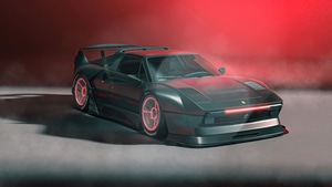 Ferrari 308 Gts, Ferrari, Cars, Artstation, 4K wallpaper