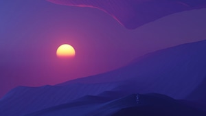 Sunset, Desert, Evening, Minimalism, Minimalist, Artist, Artwork, Digital Art, 4K wallpaper