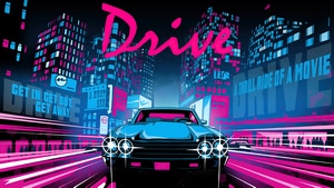 Outrun, Retrowave, Cars, Artist, Artwork, Digital Art, 4K wallpaper