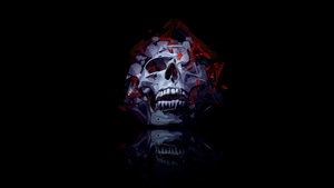 Justin Maller, Skull, Roses, Artist, Artwork, Digital Art, Dark, Black, 4K wallpaper