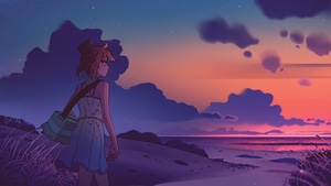 Beach, Artist, Artwork, Digital Art, 4K wallpaper