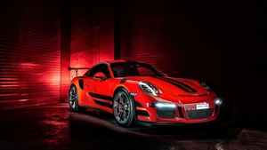 Porsche Gt3, Porsche, Cars, Behance, Red, 4K wallpaper