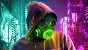 Mask, Hoodie, Artist, Artwork, Digital Art, 4K wallpaper