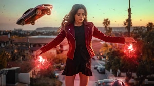 Wanda Vision, Scarlet Witch, Tv Shows, Cosplay, 4K wallpaper