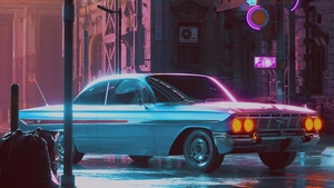 Retrowave, Artist, Artwork, Digital Art, 4K wallpaper