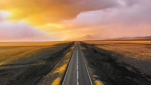 Road, Sunset, Nature, Sky, Photography, 4K wallpaper