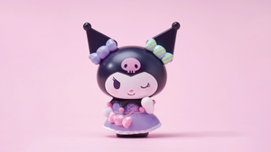 Kuromi, Pink aesthetic, Cute cartoon, Pastel pink, Sanrio, 4K wallpaper